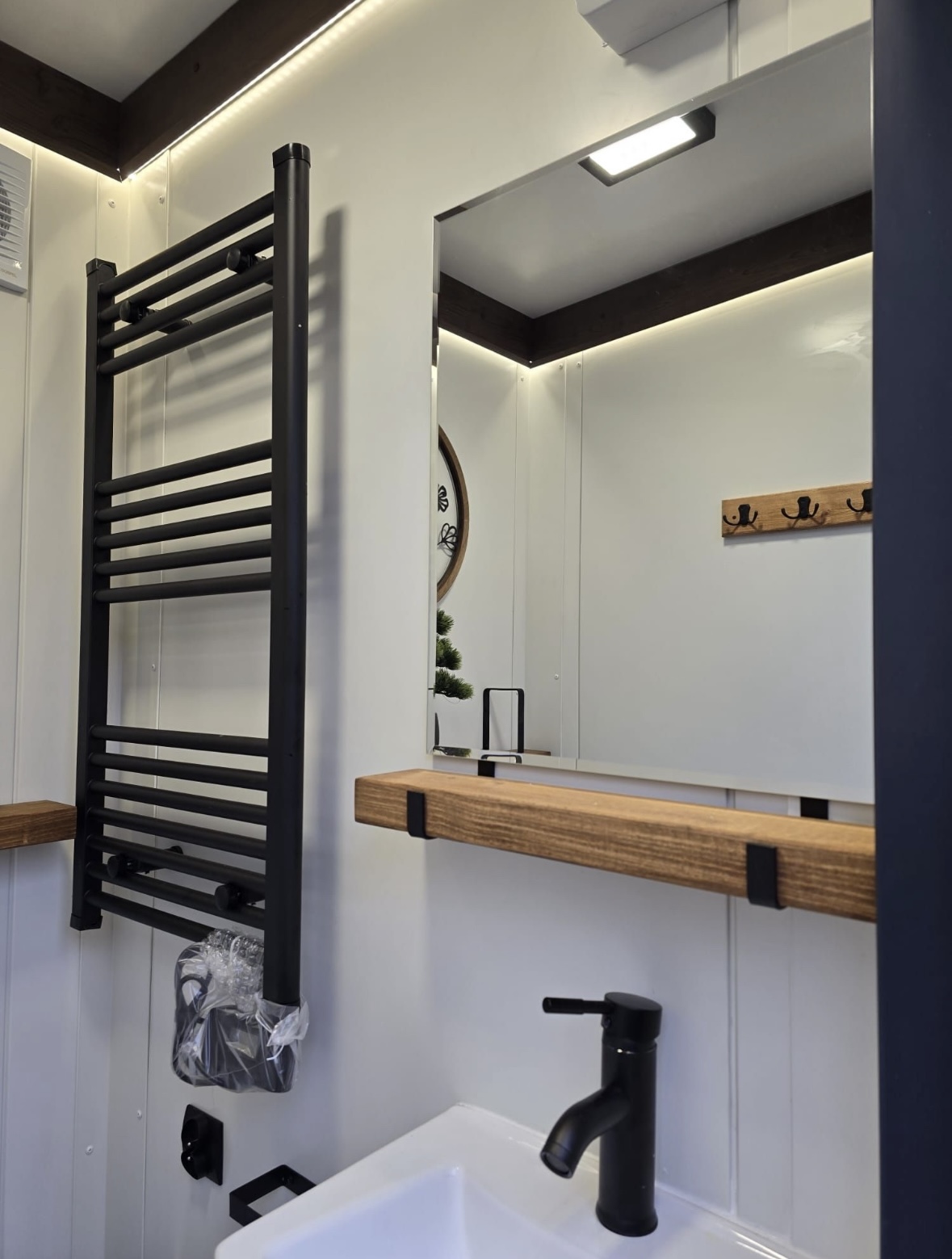 Shower with toilet - interior
